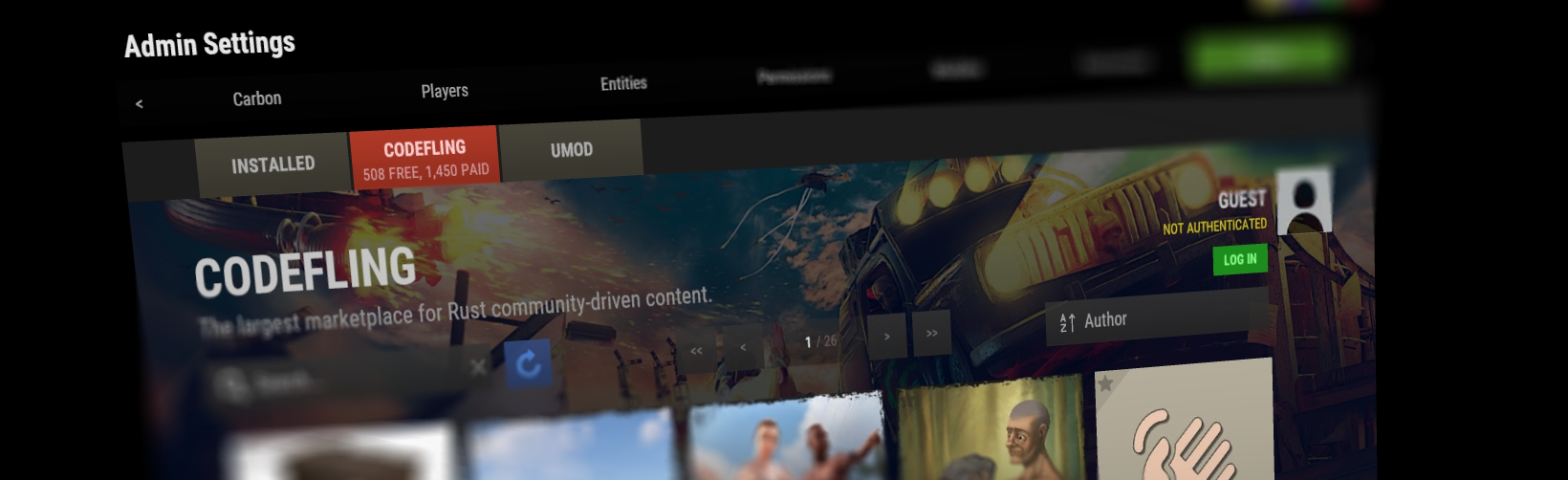 Plugins Tab